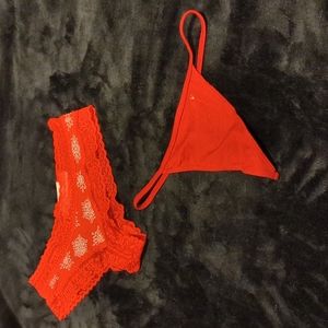 Victoria's Secret Christmas Panties Set